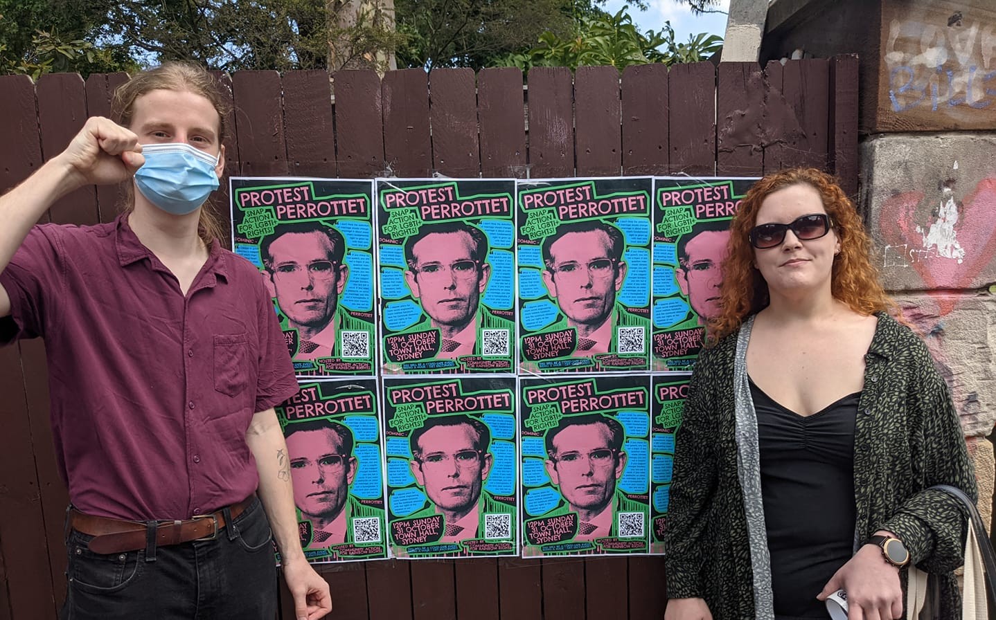 Hundreds protest at Town Hall for LGBTI rights
