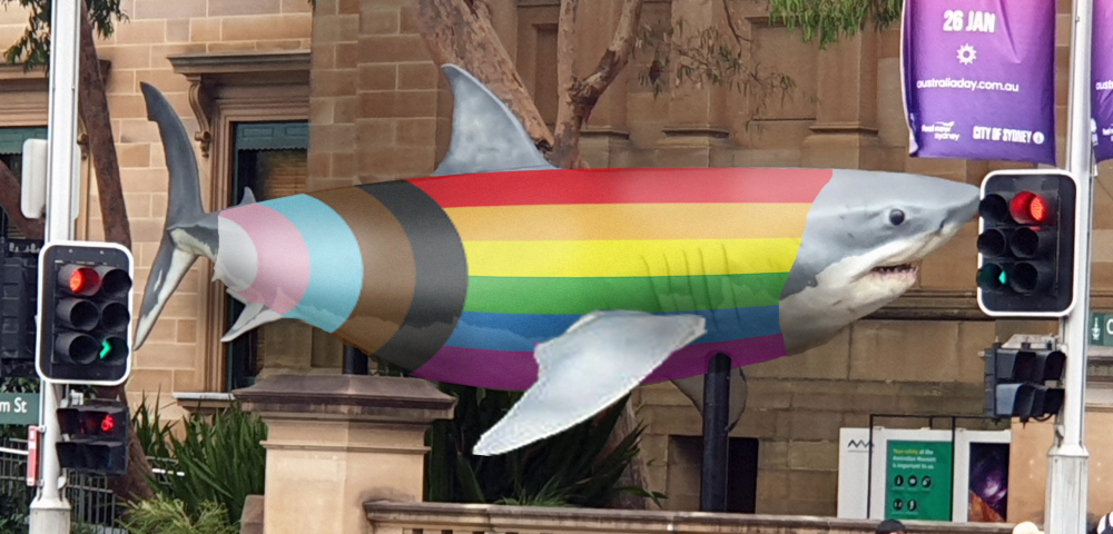 Progress Shark has become an iconic WorldPride icon
