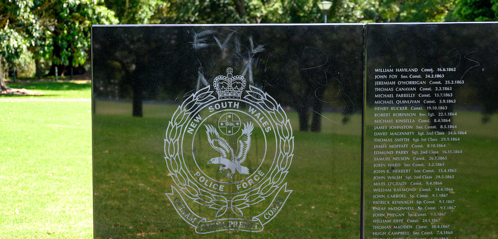 Man Arrested Over Vandalism of Memorial Wall For Fallen Police Officers