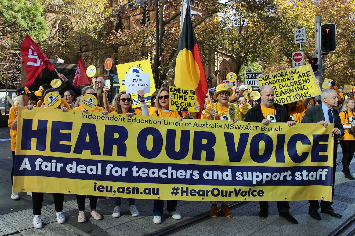 Catholic school teachers strike for fair pay