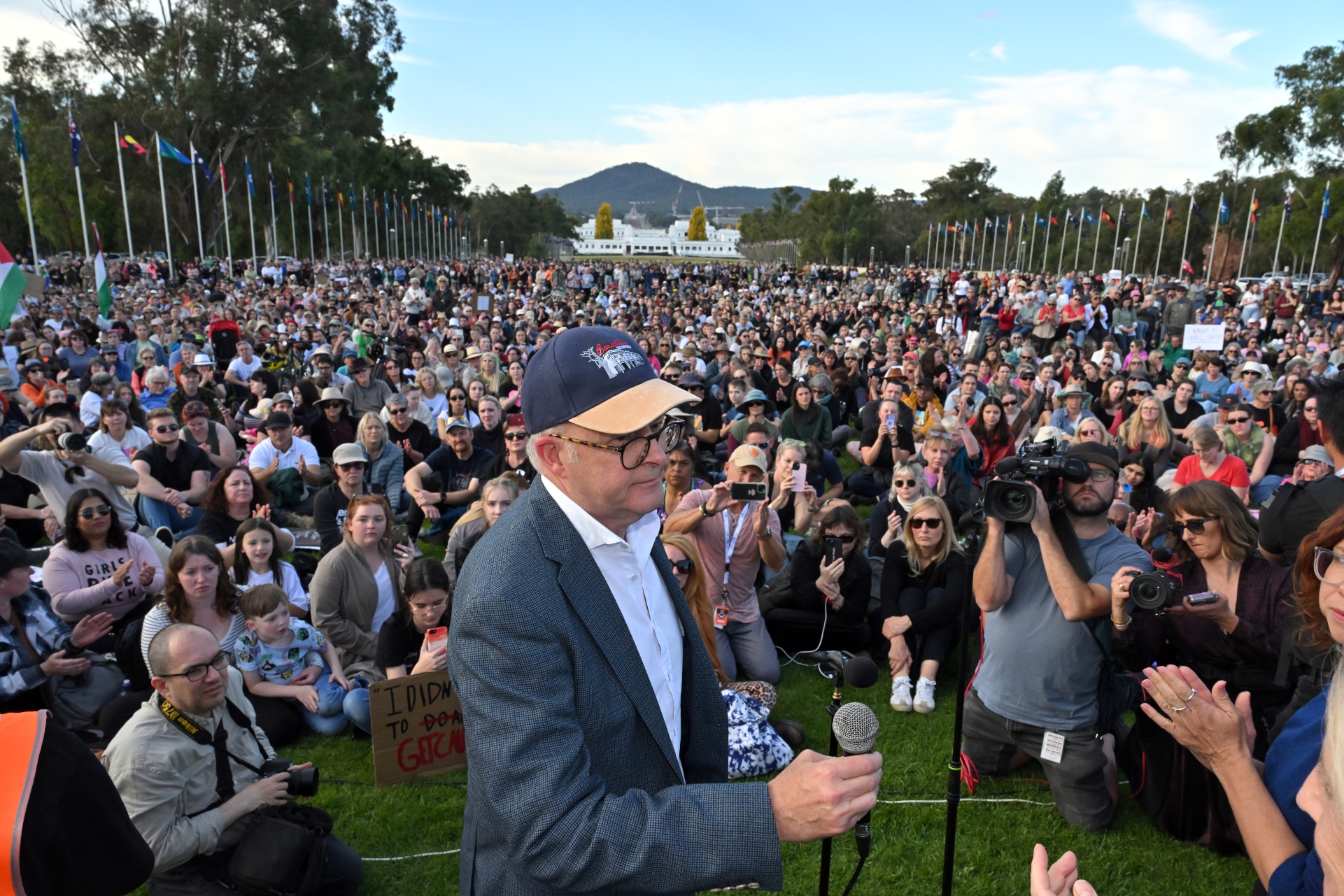 Prime Minister slammed for lying at violence against women rally